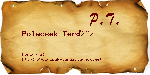 Polacsek Teréz névjegykártya